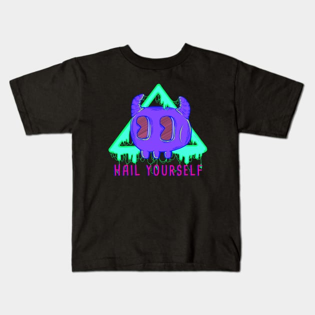 Hail Yourself! Megustalations! Kids T-Shirt by wartoothdesigns